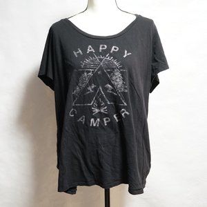Torrid Happy Camper Shirt Black 3x